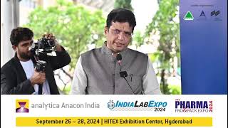 Boosting MSMEs amp Life Sciences Leadership  Trade Fair analytica Anacon India amp India Lab Expo 2024 [upl. by Yeltnarb]