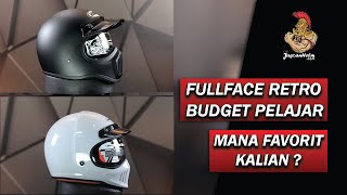 KOMPARASI  HBC CAKIL VS INK TROOPER  FULLFACE RETRO BUDGET PELAJAR [upl. by Perlman]