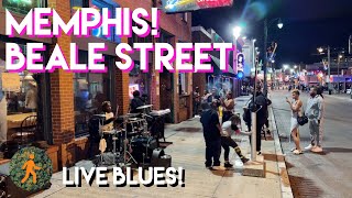 Live Walkin’ in Memphis  Beale Street and Nightlife [upl. by Intyre841]