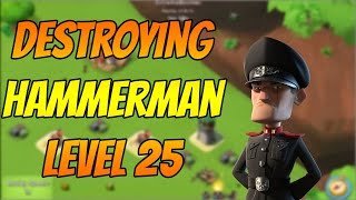 Boom Beach  How to Beat Hammerman HQ Level 25  HQ 7 [upl. by Martreb]