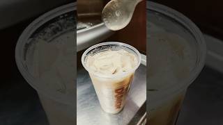 Dunkin Regular Iced Latte DunkinDonuts alidunkinart icedlatte MilkTea2603 milkcoffee [upl. by Sollows]