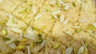 Basbousa Arabic dessert semolina cake By Amtuls Food Diaries [upl. by Ennaihs854]