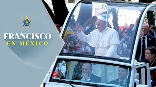 Papa Francisco sale de la Nunciatura rumbo a la Basílica de Guadalupe [upl. by Elleuqram944]