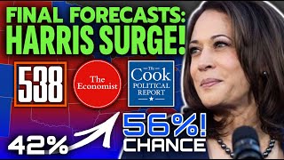 EVERY FINAL FORECASTER Harris SURGES LastMinute Will WIN 2024 ELECTION [upl. by Benedicta484]