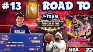 ROAD TO THE 250K TOURNAMENT 13  REDEEMING OUR SECOND PINK DIAMOND TOKEN REWARD NBA 2K22 MyTEAM [upl. by Ayn]