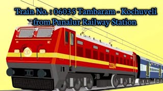 Tambaram  Kochuveli AC from Punalur Railway station [upl. by Dobson]