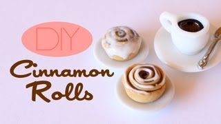 Cinnamon Rolls  Polymer Clay Pastry Tutorial [upl. by Nalim932]