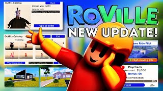 ROBLOX 🆕 RoVIlle Update❗❗  New 1000 Job  Outfit Catalog  New Items Party URLs and More❗❗ [upl. by Neehs]