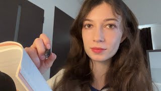 ASMR measuring you for a sculpture lots of writing sounds [upl. by Steve]