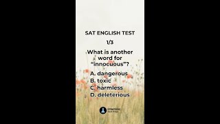 SAT English—test your vocabulary ⚡ [upl. by Arotahs]