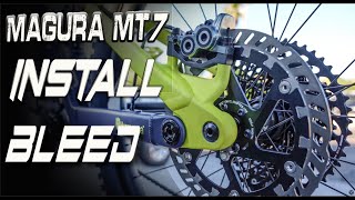 Magura MT7 Brake bleed amp Install magurabrakes [upl. by Prevot]