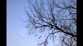 Waning Crescent Moon Rising [upl. by Anaeli]