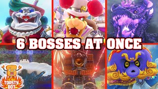 Super Mario Odyssey  6 BOSSES ALL AT ONCE Hardest Boss Battles [upl. by Rizas]