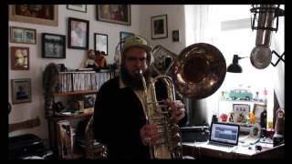 CIMBASSOBASS TROMBONE  LIVING ROOM IN ORBIT Minor Bluesage For The Space Age [upl. by Grimona]