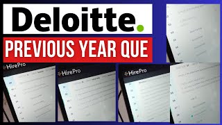 🔴Deloitte Previous Year Questions  Deloitte 2024 BSCBCABtech [upl. by Stockmon]