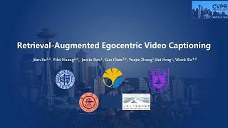 CVPR 2024 RetrievalAugmented Egocentric Video Captioning [upl. by Joellen826]