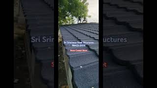 stone coated metal roofing  Sri Srinivasa Steel Structures Sivakasi 9842351175 [upl. by Ahselaf]