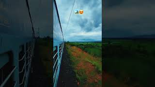 Train view 🏞️❤️ travel train traintravel views shorts [upl. by Esyned]