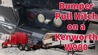 “We put a bumper pull hitch on our KW W900”  Ultimate HDT Toy Hauler [upl. by Jarrid]