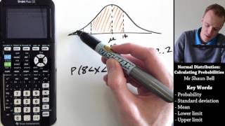 Normal Distribution Calculating Probabilities TI 84 Plus CE [upl. by Egidius]