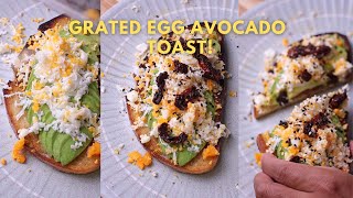 TikTok Viral Grated Egg Avocado Toast Is It Worth It [upl. by Lauren]