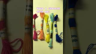 Make a chevron with mechevron bracelet [upl. by Ayanahs]