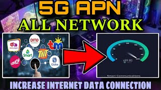 5G APN SETTINGS INCREASE INTERNET DATA CONNECTION FOR ALL NETWORK [upl. by Sheehan]