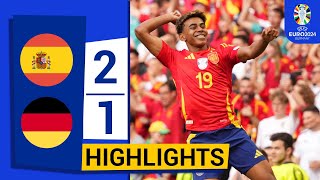 ⚫🔴 Spain vs Germany 21  All Goals amp Extended Highlights  UEFA EURO 2024 [upl. by Birdt]