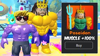 I Hired Poseidon to Train Me In Gym Star Simulator [upl. by Vanessa]