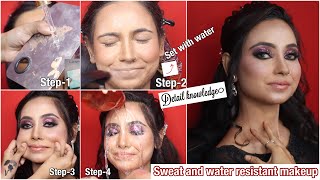 Sweat Resistant Makeup  Try This New Technique For doing sweat proof and waterproof makeup [upl. by Leggett515]