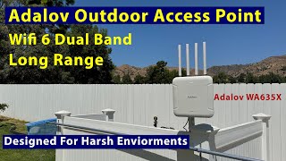 Adalov WA635x DualBand LongRange Outdoor Access Point Designed For Harsh Environments [upl. by Purdum]