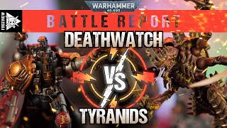 Deathwatch vs Tyranids 2000pts  Warhammer 40000 Battle Report [upl. by Adachi]