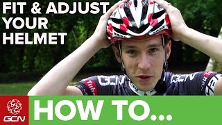 How To Fit amp Adjust A Cycle Helmet [upl. by Enaud]