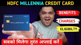 HDFC Millennia Credit Card Full Details  Benefit  Eligibility  Fees 2024 Edition [upl. by Asined]