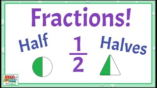 Fractions for Kids HalfHalves WORKSHEET INCLUDED [upl. by Raye]