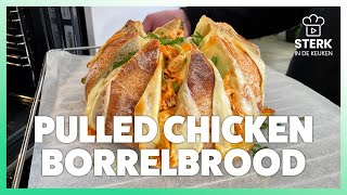 Pulled Chicken Borrelbrood  Koken amp bakken met SterkInDeKeuken [upl. by Matland]