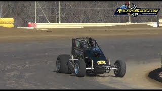 Northeast Wingless Sprint Cars Practice 32616 [upl. by Silva]