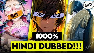 TOP 5 NEW HINDI DUBBED ANIME  PART 3  HINDI DUBBED ANIME  AJAY KA REVIEW [upl. by Ahsinra]