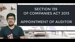 Section 139 of Companies Act 2013  Appointment of Auditor  Company Audit [upl. by Yendys]