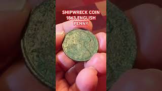 AMAZING OLD SHIPWRECK COIN FOUND BEACH DETECTING [upl. by Messab]