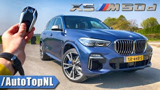 BMW X5 M50d G05 REVIEW POV Test Drive on AUTOBAHN amp ROAD by AutoTopNL [upl. by Cherin]