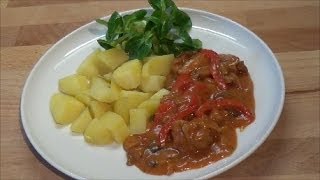 Thermomix TM 31  Gyrosgeschnetzeltes mit Kartoffeln und Gemüse  Thermiliscious [upl. by Paviour]