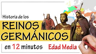 Los REINOS GERMÁNICOS ⚔  Resumen  Visigodos Ostrogodos Francos y Anglosajones [upl. by Rondi541]