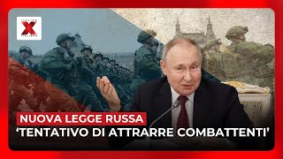 Nuova legge russa per cancellare i debiti dei nuovi combattenti in Ucraina  NewsX Italiano [upl. by Eipper]