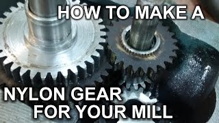 How To Fix A Gear For My Emco Maximat V10 Mill Head [upl. by Yellat377]