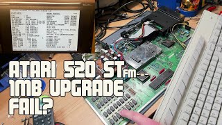 Atari 520 STFM 1MB RAM Upgrade Fail [upl. by Kreiker]