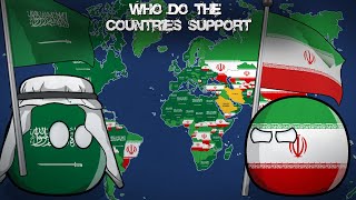 WHO DO THE COUNTRIES SUPPORT Saudi Arabia or Iran Alternative Mapping P16 [upl. by Yraunaj518]