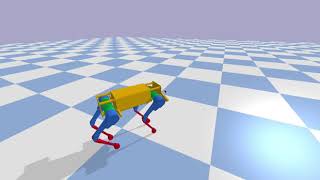 Laikago simulation walking mimic in PyBullet [upl. by Colver577]