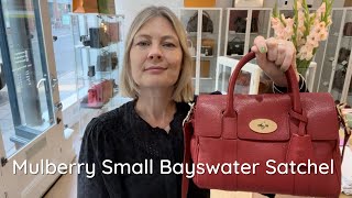 Mulberry Small Bayswater Satchel Review [upl. by Renado]