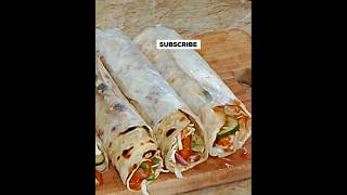 Chicken Roll Paratha Recipe by Shama foodie fusions 👍shorts ytshorts ❤️ [upl. by Flor]